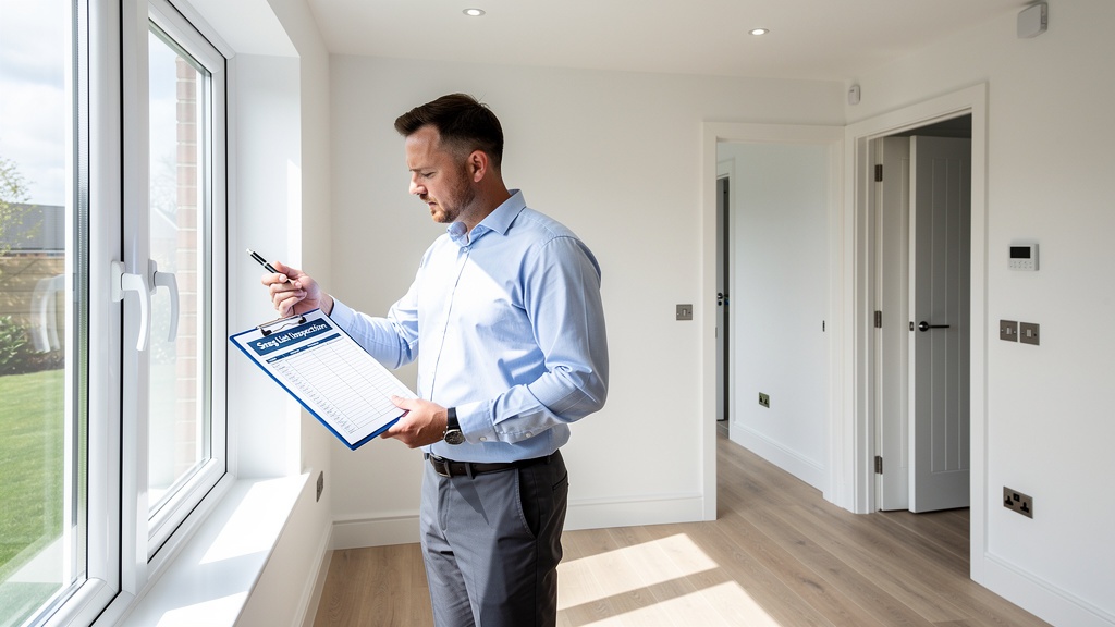 New build property snagging inspection by professional surveyor